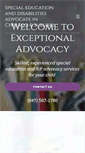 Mobile Screenshot of exceptionaladvocacy.com